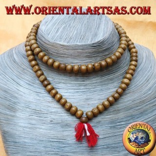 Mālā (Japamālā) Buddhist rosary of 108 Grains of 7 mm. rosewood