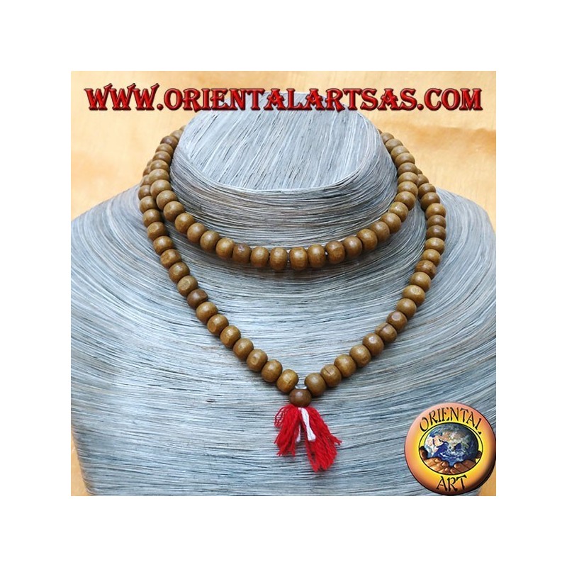 Mālā (Japamālā) Buddhist rosary of 108 Grains of 7 mm. rosewood
