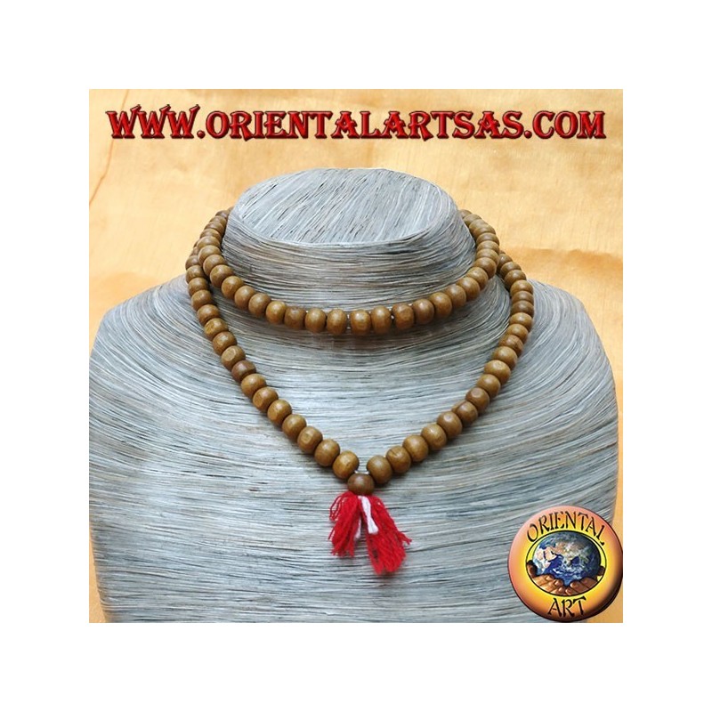 Mālā (Japamālā) Buddhist rosary of 108 Grains of 7 mm. rosewood