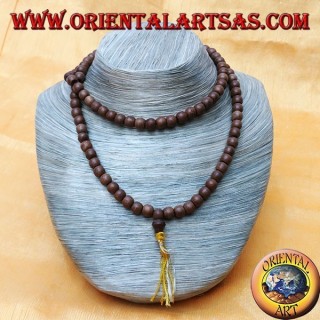 Mālā (Japamālā) Buddhist rosary with 108 Grains of 8 mm. rosewood