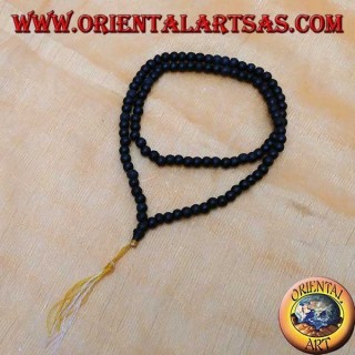 Chapelet bouddhiste Mālā (Japamālā) avec 108 grains de 6 mm. en palissandre noir