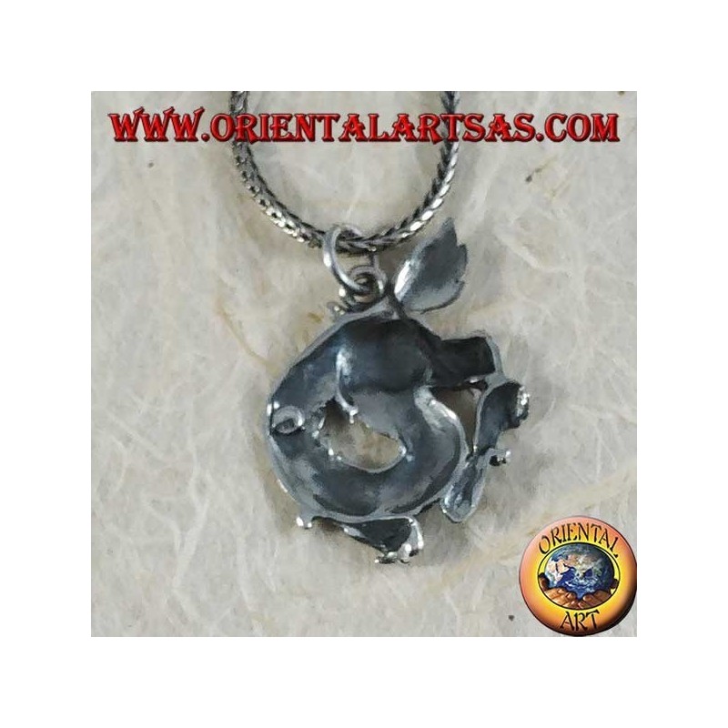 Silver pendant, Chinese New Year dragon