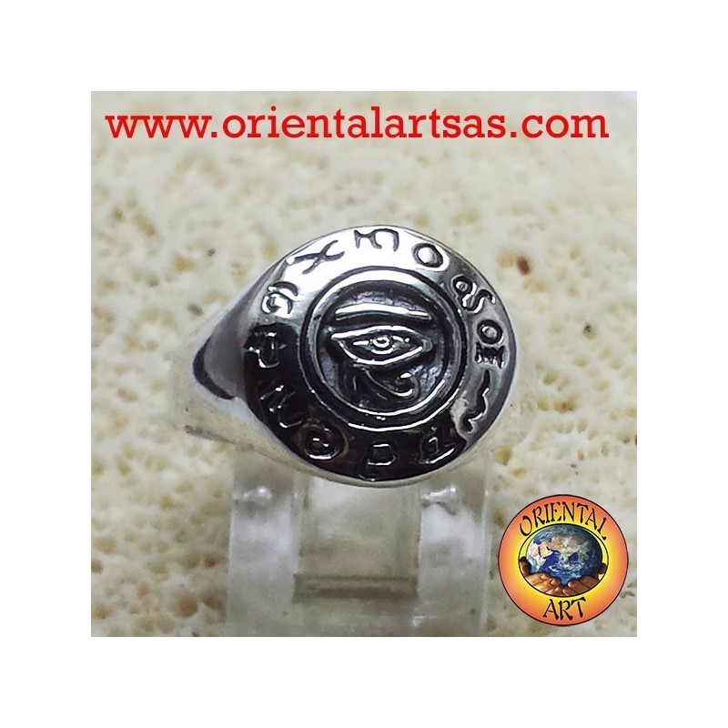 Anello occhio di Horus in argento 