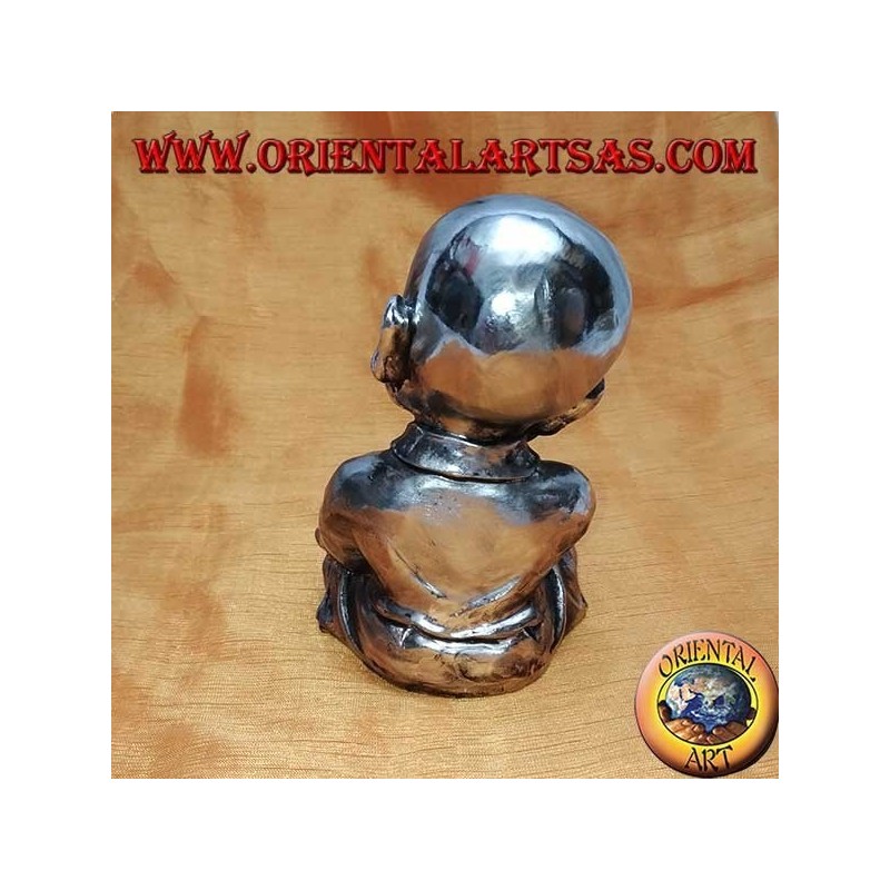 Buddhist pupil in thought (small) in resin