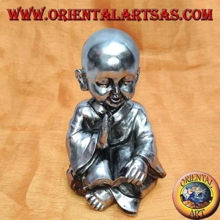 Buddhist student in meditation (medium) in resin