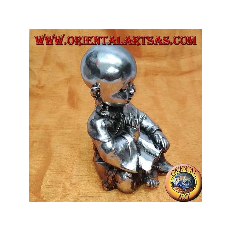 Buddhist student in meditation (medium) in resin