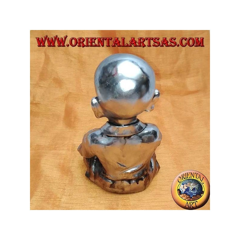 Buddhist student in meditation (medium) in resin