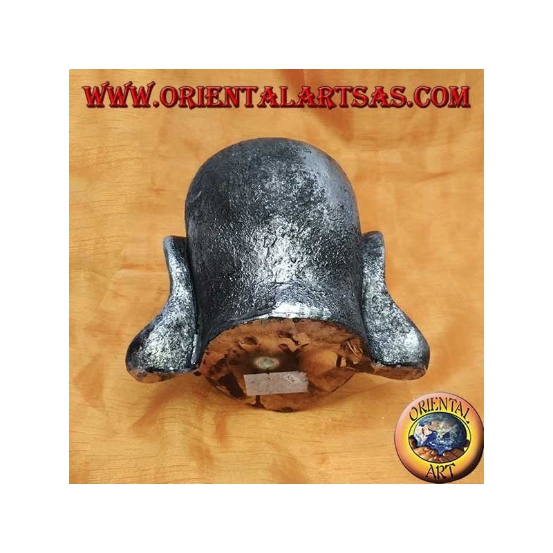 Cabeza de Buda de plata (grande) en resina