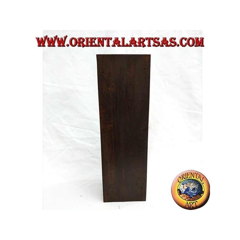 Buzón con dos bolsillos en madera de ébano (grande)