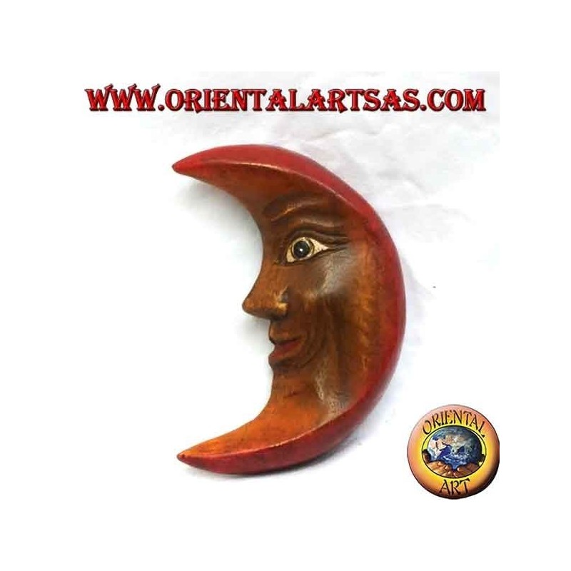 Easy-going warm color wall moon (small)