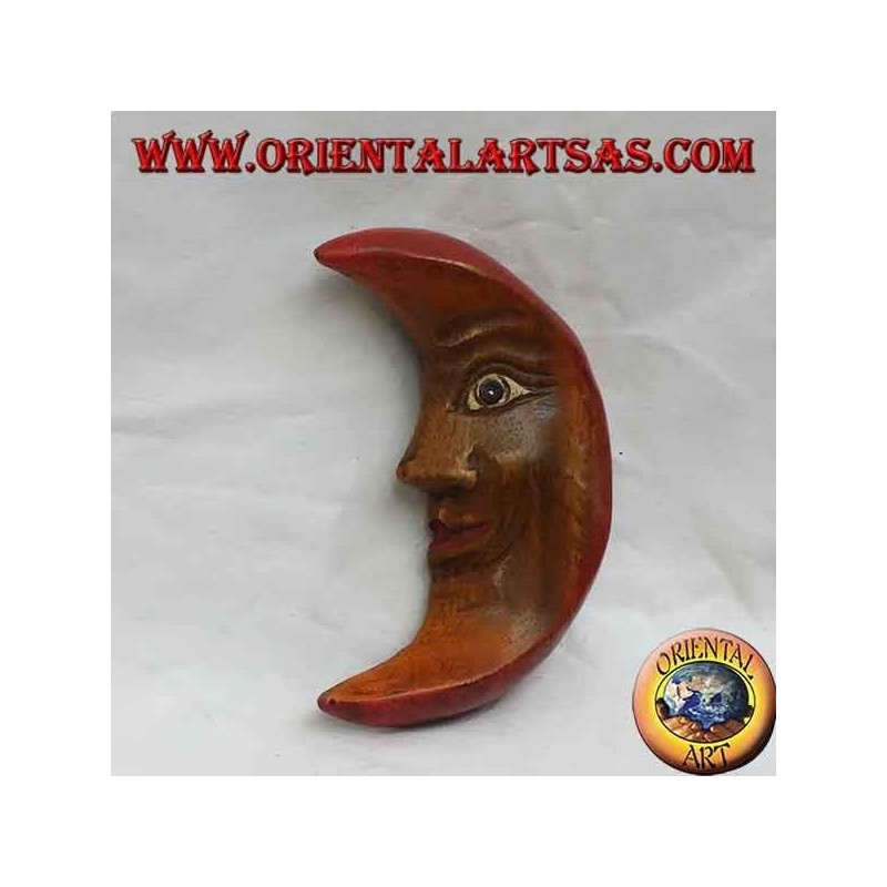 Easy-going warm color wall moon (small)