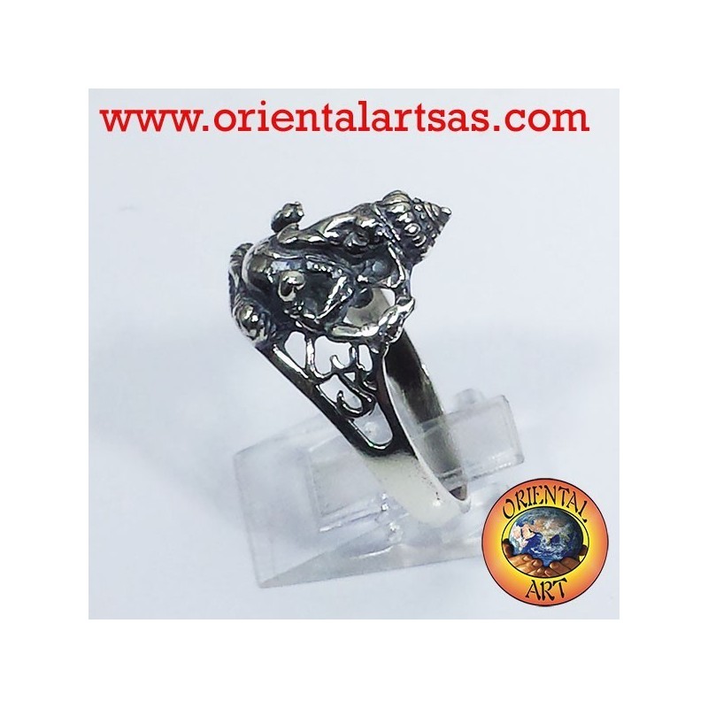 Anello Ganesh in argento