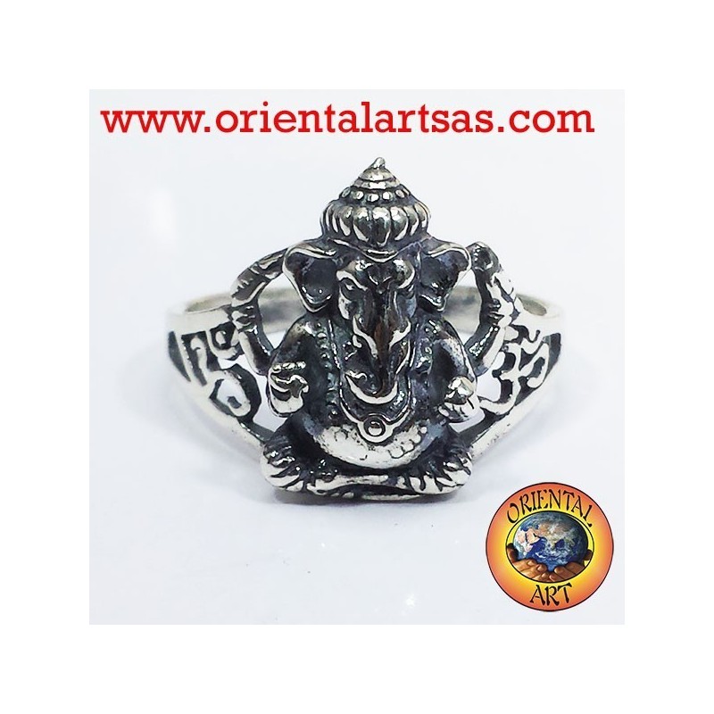 Anillo de plata Ganesh