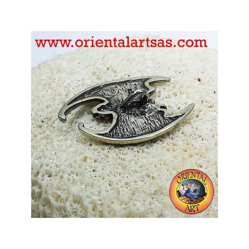 Pendentif Bat avec la tête baissée argent
