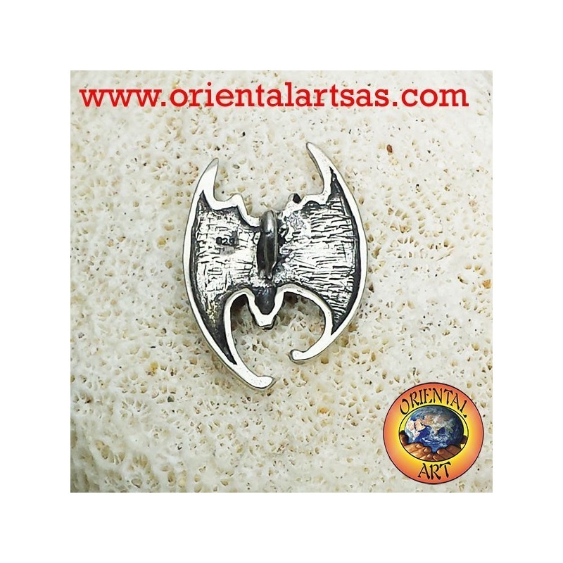 Pendentif Bat avec la tête baissée argent
