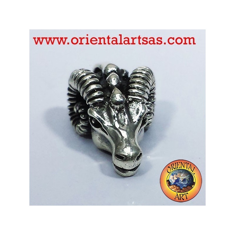 Pendant head of Aries RAM silver