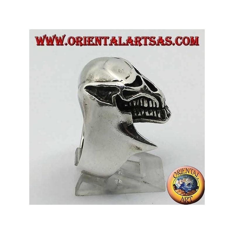Bague en argent crâne extraterrestre (prédateur)