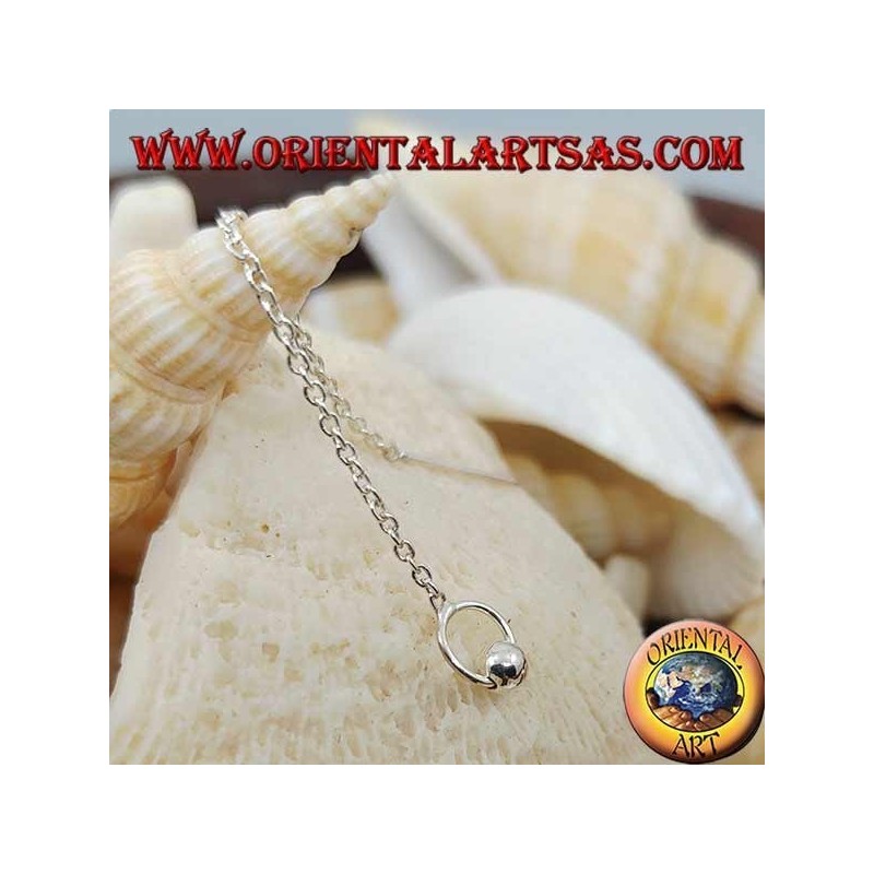 Pendientes de plata con chanclas de 6 cm.