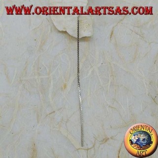 Silberne Schmetterlingsohrringe mit einer 10 cm dicken flachen Kette