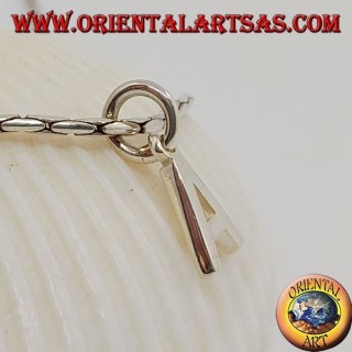 Pendentif en argent, lettre majuscule initiale (petite)
