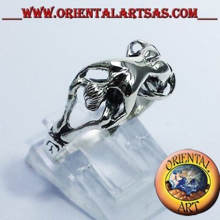 Ring erotic Kamasutra 69 silver
