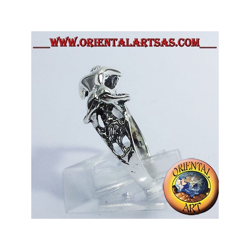 Anello Kamasutra erotico 69 in argento