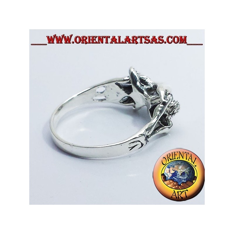Anello Kamasutra erotico 69 in argento
