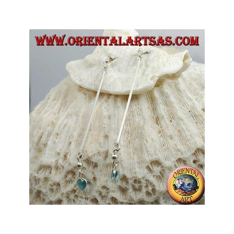 en mariposa pendientes de plata y el dedo en el fondo de circón celeste 6 cm colgante