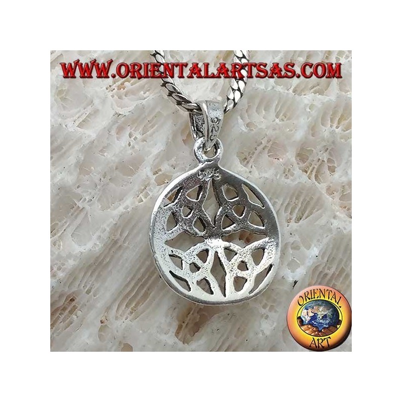Silberanhänger, Duleek-Knoten Keltisches Symbol (klein)