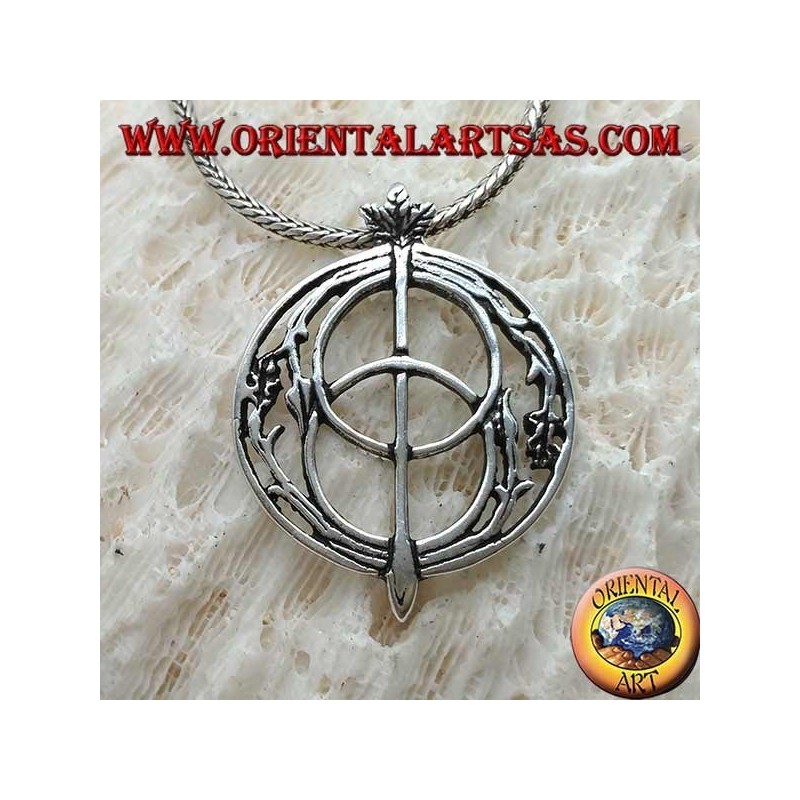 Pendentif en argent, Calice of Well "Le puits Calice, Glastonbury" (moyen)