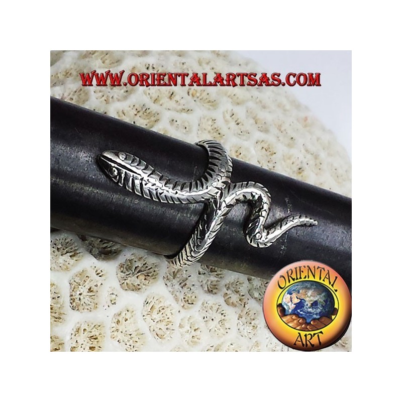 Anello cobra in argento 925