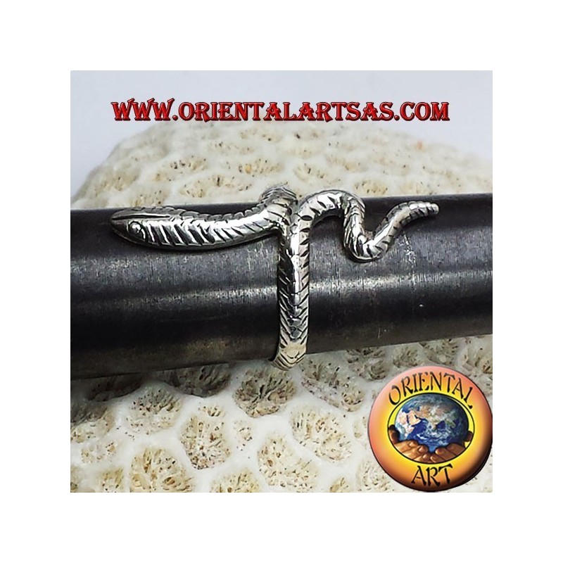 Anello cobra in argento 925