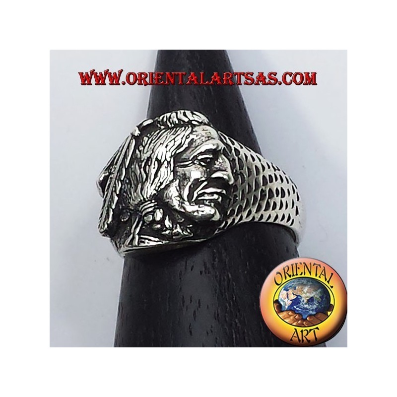 Anello Indiano nativi  in argento  Lakota, Apache, Sioux 
