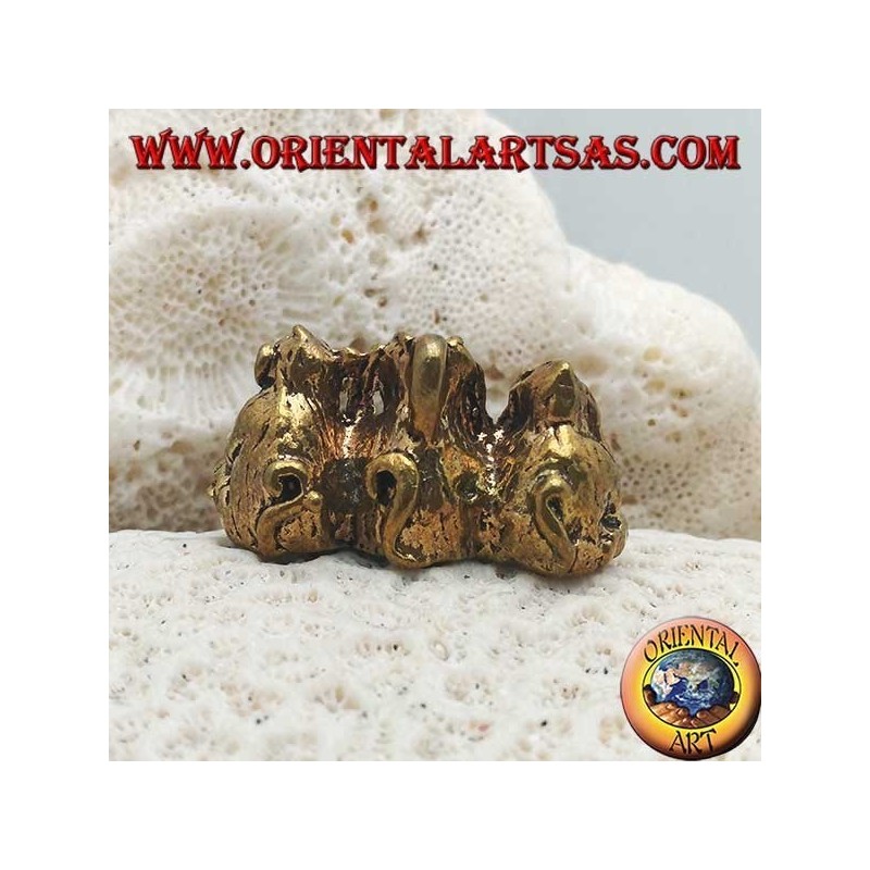 Brass sculpture "the three wise monkeys" (small)