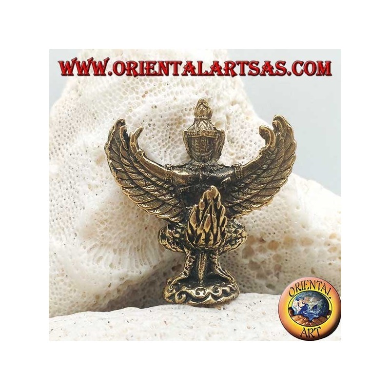 Escultura de Garuda "dios del sol", rey de los pájaros y mensajero de los dioses, en latón (pequeño)