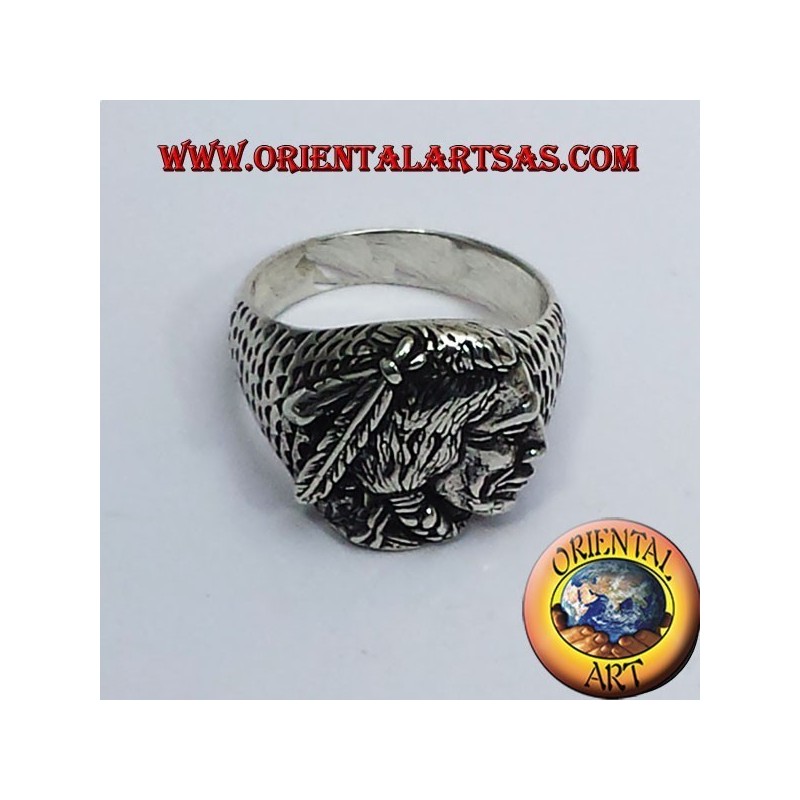 Anello Indiano nativi  in argento  Lakota, Apache, Sioux 
