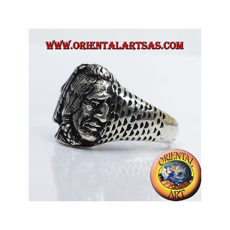 Anello Indiano nativi  in argento  Lakota, Apache, Sioux 