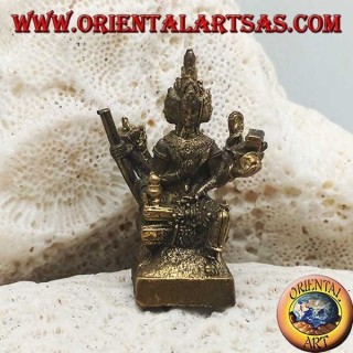 Brahma sculpture "the creator god of the material universe", made of brass (small)