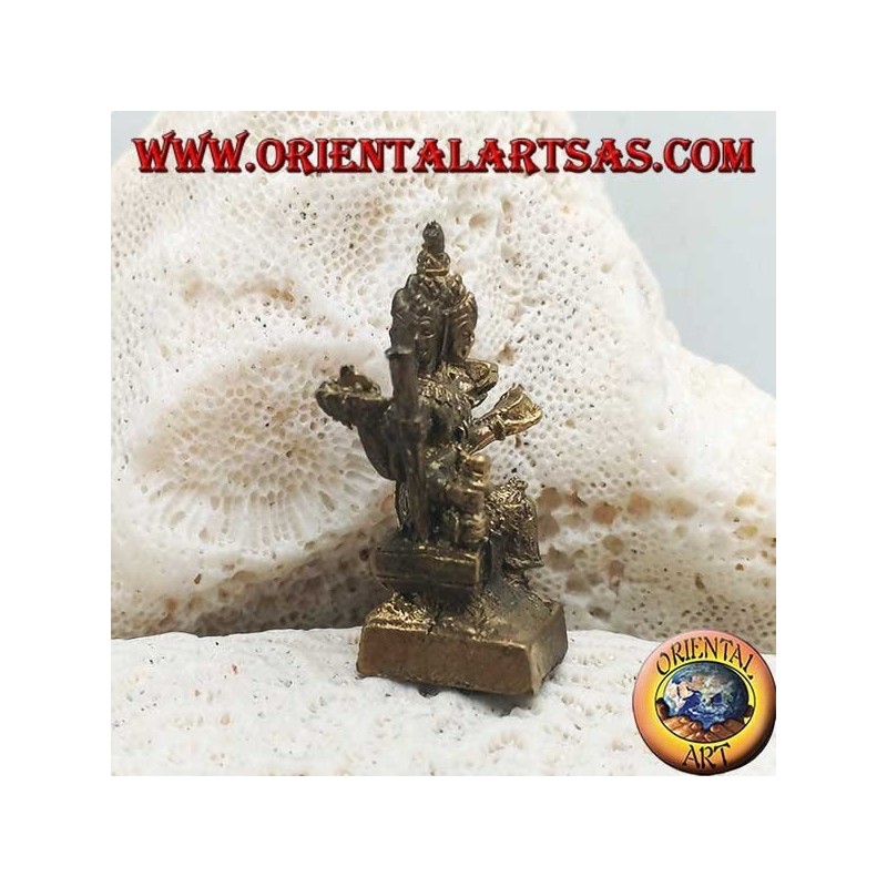 Brahma sculpture "the creator god of the material universe", made of brass (small)