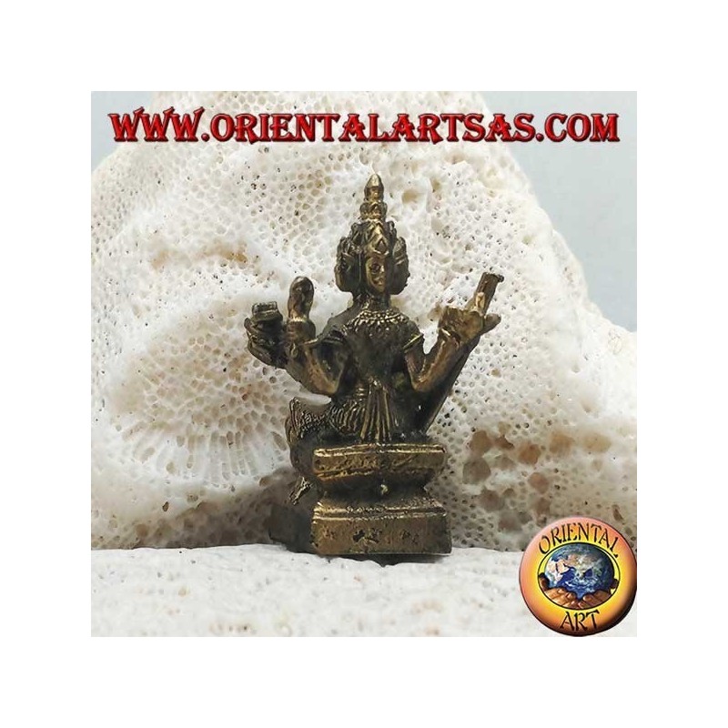 Brahma sculpture "the creator god of the material universe", made of brass (small)
