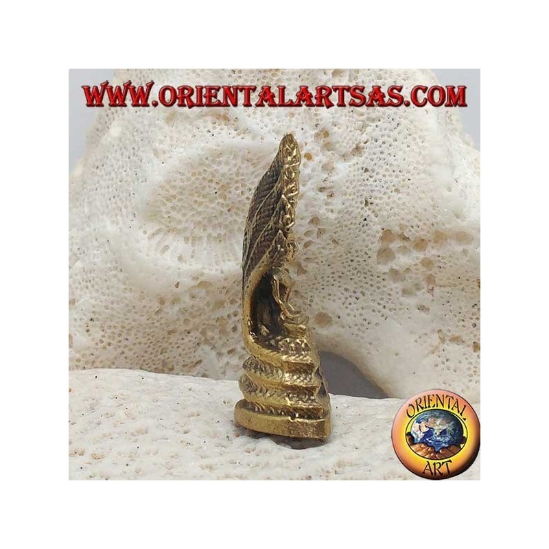 Buddha sculpture "Dhyana Mudra - symbol of meditation and wisdom" in the brass leaf (small)