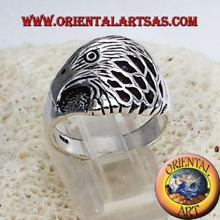 Eagle Head Ring in Sterling Silver 925 - Symbol of Strength