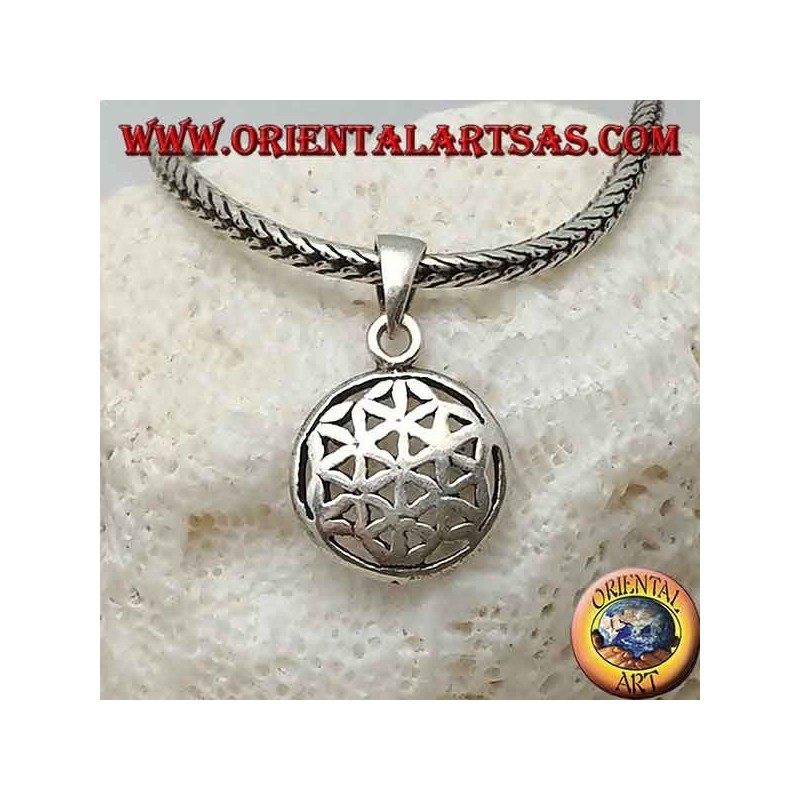 Pendentif en argent, fleur de vie (petite)