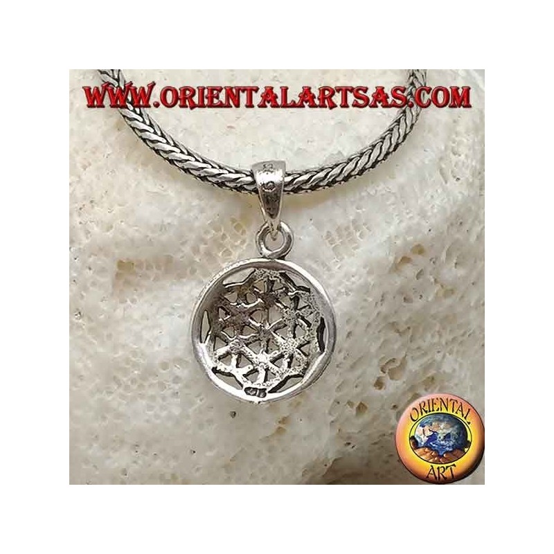 Pendentif en argent, fleur de vie (petite)