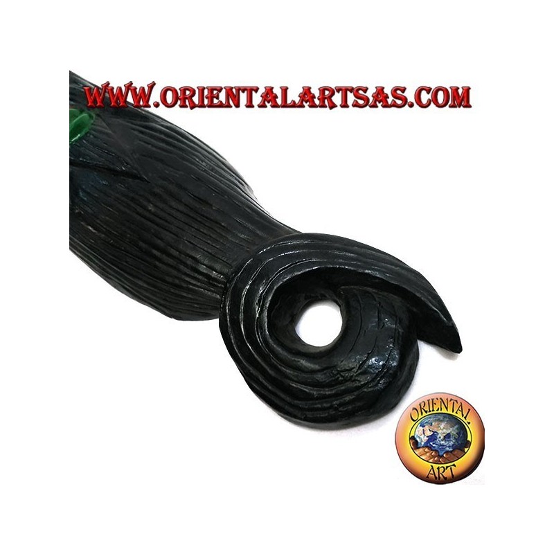 Masque du sage âgé d'origine népalaise en palissandre 50 cm (rouge)