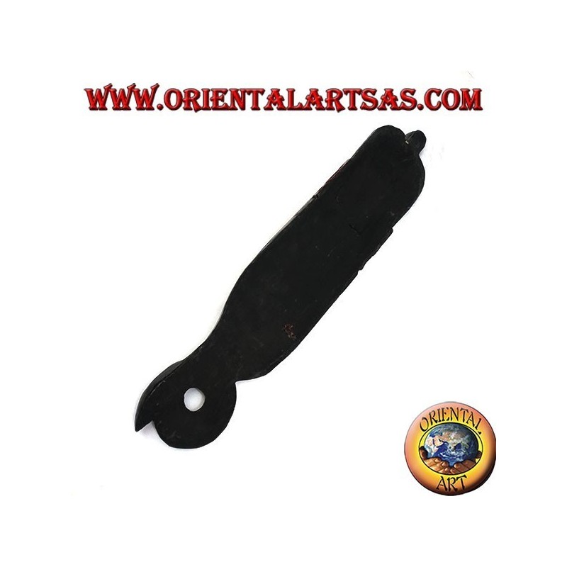 Masque du sage âgé d'origine népalaise en palissandre 50 cm (rouge)