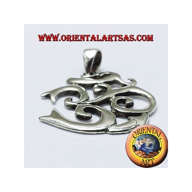 ciondolo om in argento 925