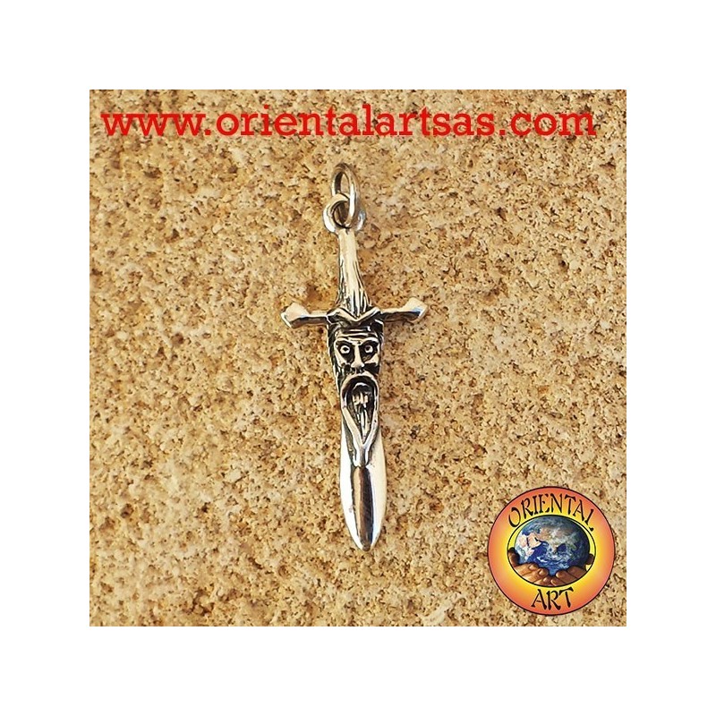Épée Pendentif en argent sauge