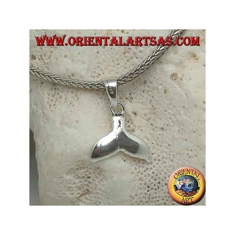 Pendentif en argent queue de baleine petit pendentif