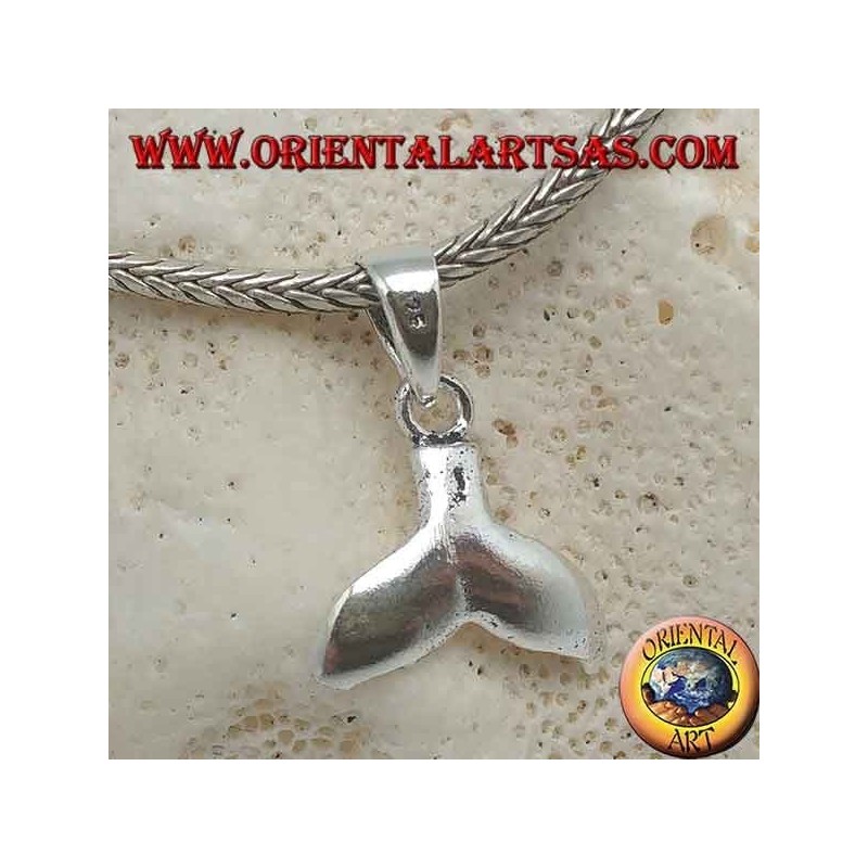 Pendentif en argent queue de baleine petit pendentif